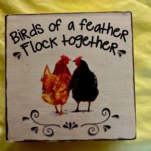 Small lightweight wall decor no brand chicken keeper , farmstead styling